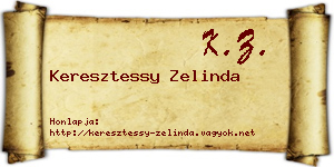 Keresztessy Zelinda névjegykártya